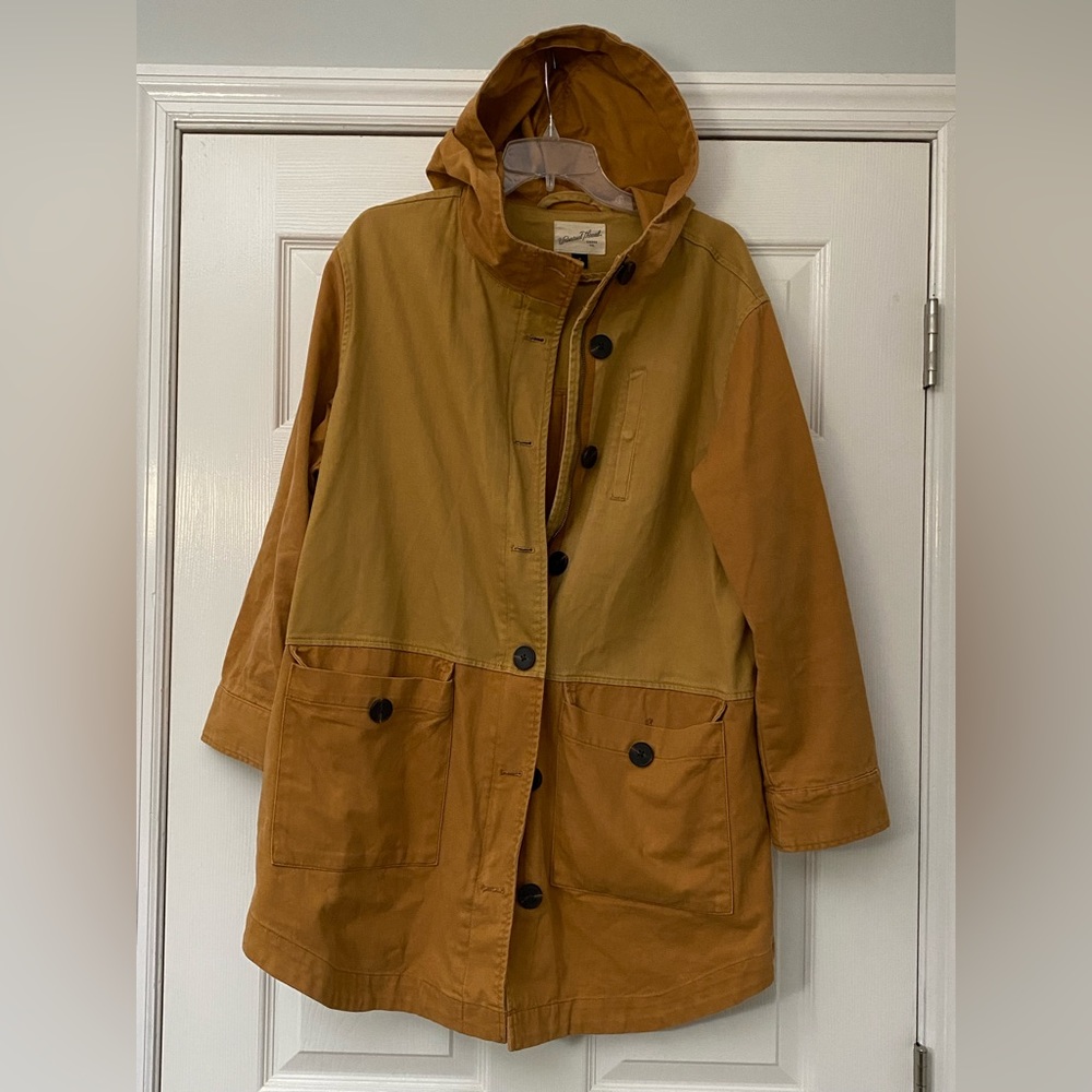 Universal Thread Orange-Brown & Tan Parka with Pockets! Size M.